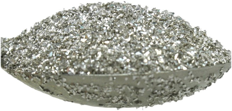 Silver German Glass Glitter ~ Fine Grit ~ 2 oz in Jar